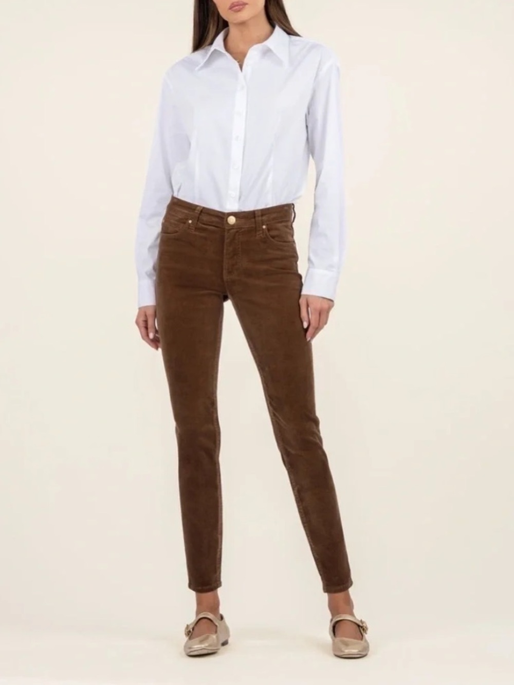 Kut from‎ the Kloth Diana Fab Ab Skinny High Rise Corduroy Jeans